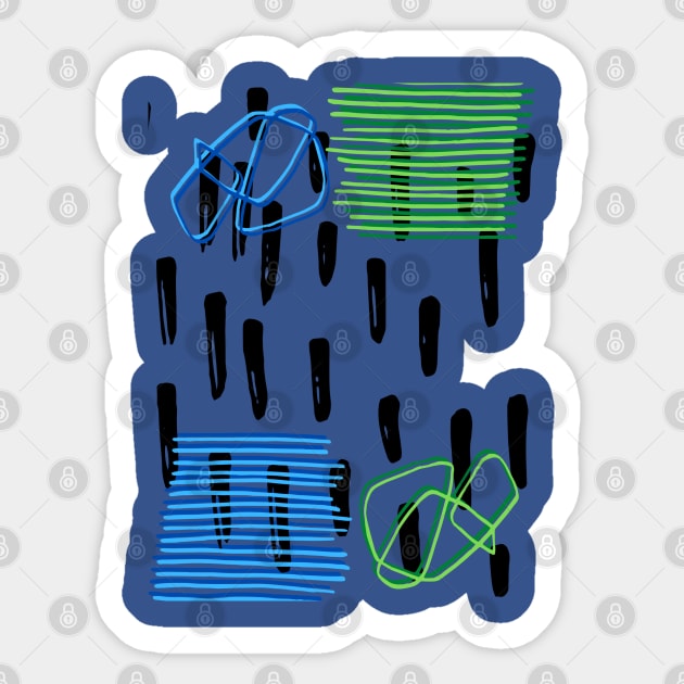 raindrops Sticker by Anyece Renai